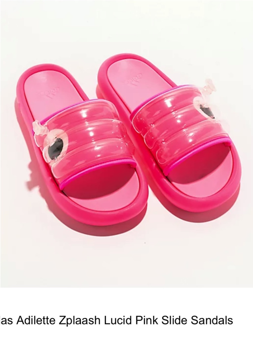 ADIDAS ADILETTE ZPLAASH SLIDES MEN’S 8 LUCID PINK LIKE NEW